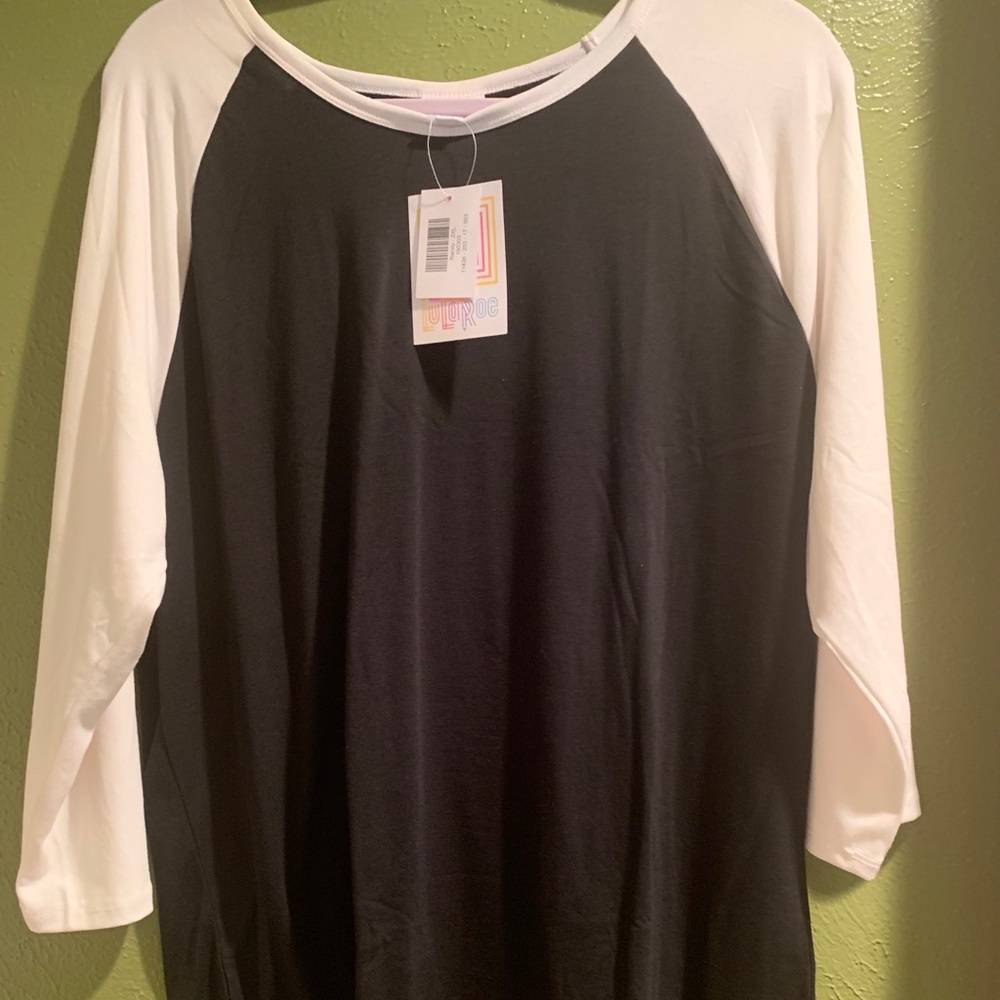 LuLaRoe 2x Black and White Randy